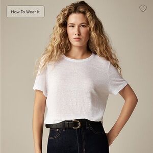 J. Crew New relaxed linen T-shirt